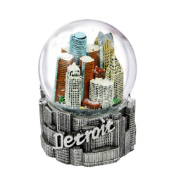 A stunning snowglobe of Detroit