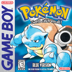 Pokemon Blue game box art